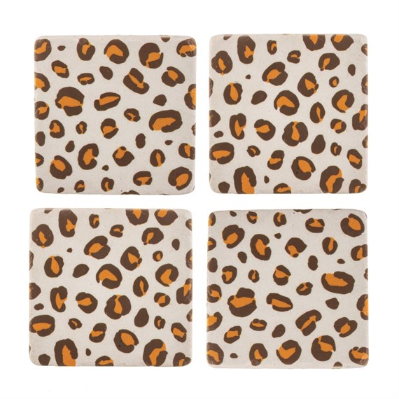 Leopard Love Coasters - Set of 4